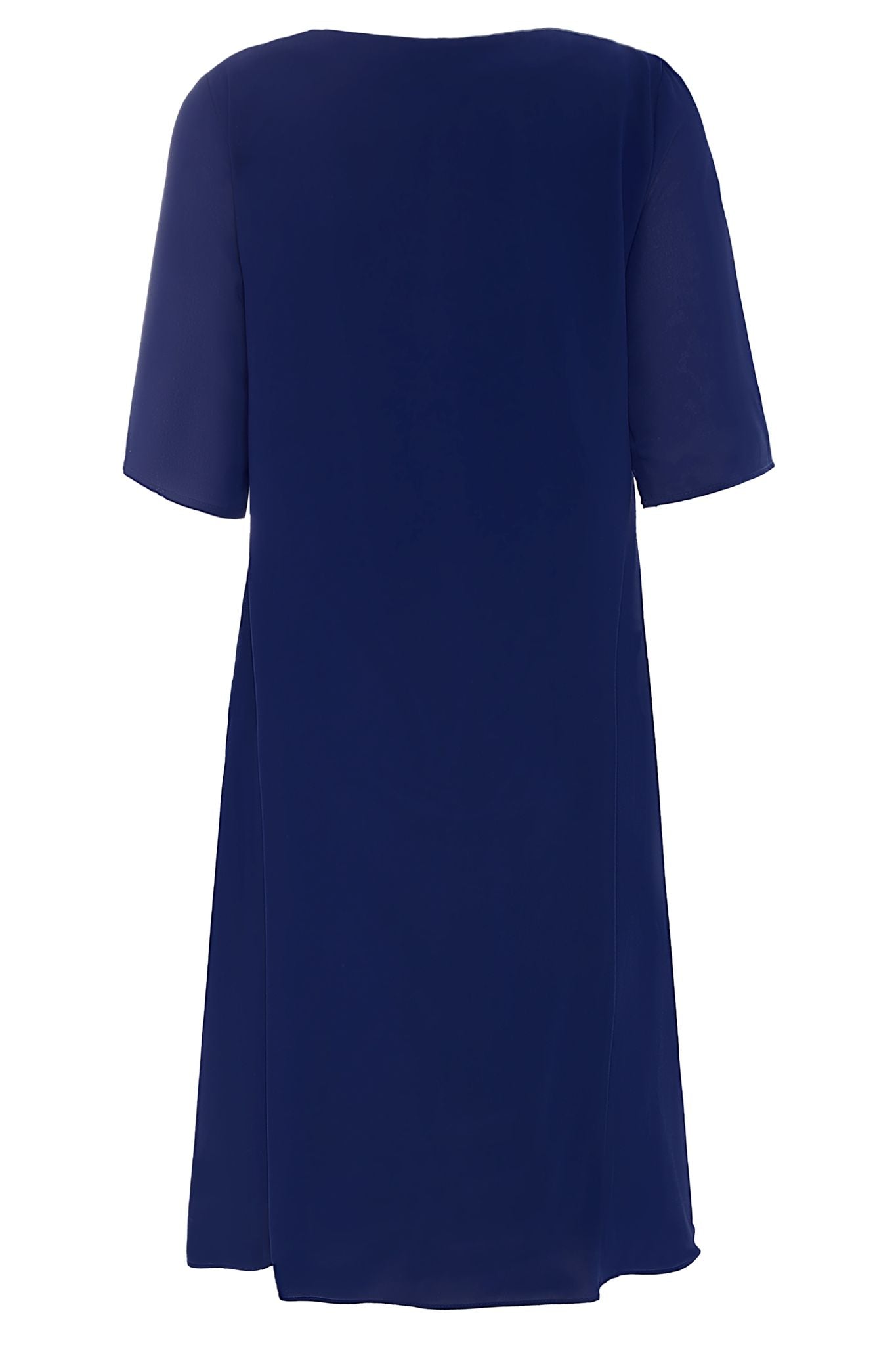 Dora 50's Chiffon dress in Royal Blue