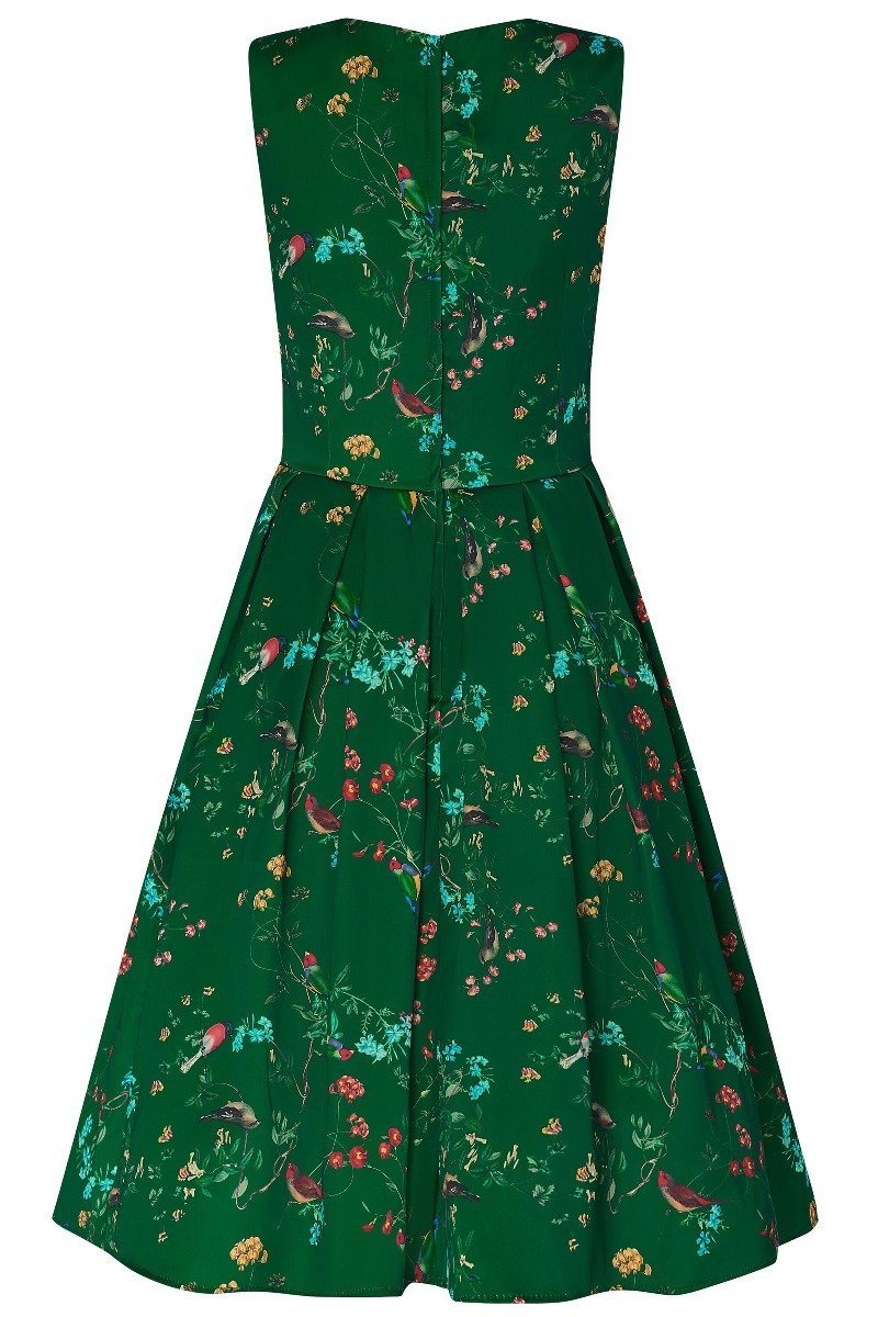 Annie Green Bird Print Dress