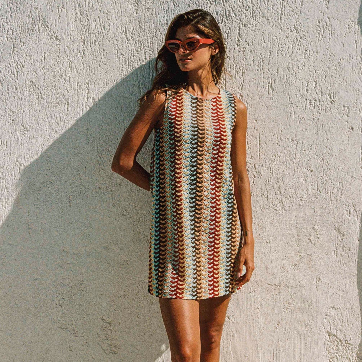 Poolside Mini Dress In Cabana