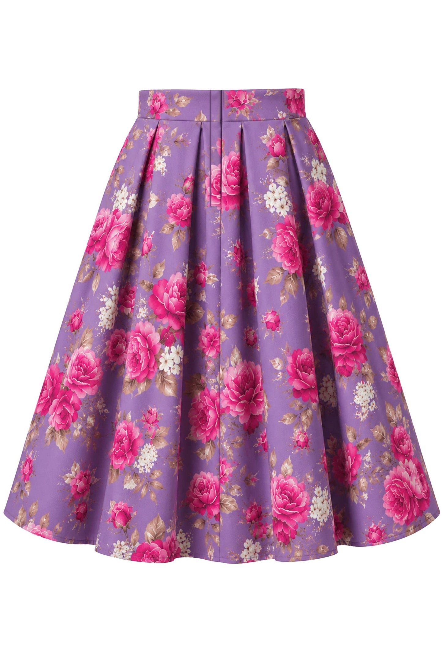 Aisley Lilac Purple Rose Vintage Skirt