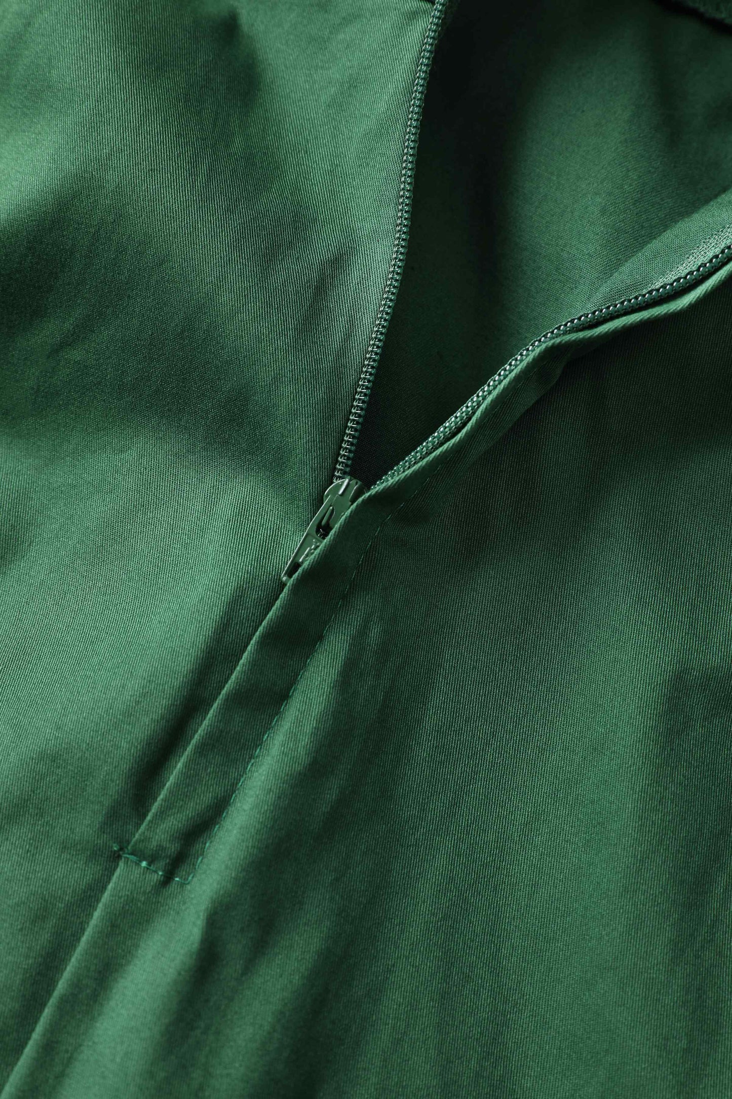Darlene Green Roll Collar Circle Dress
