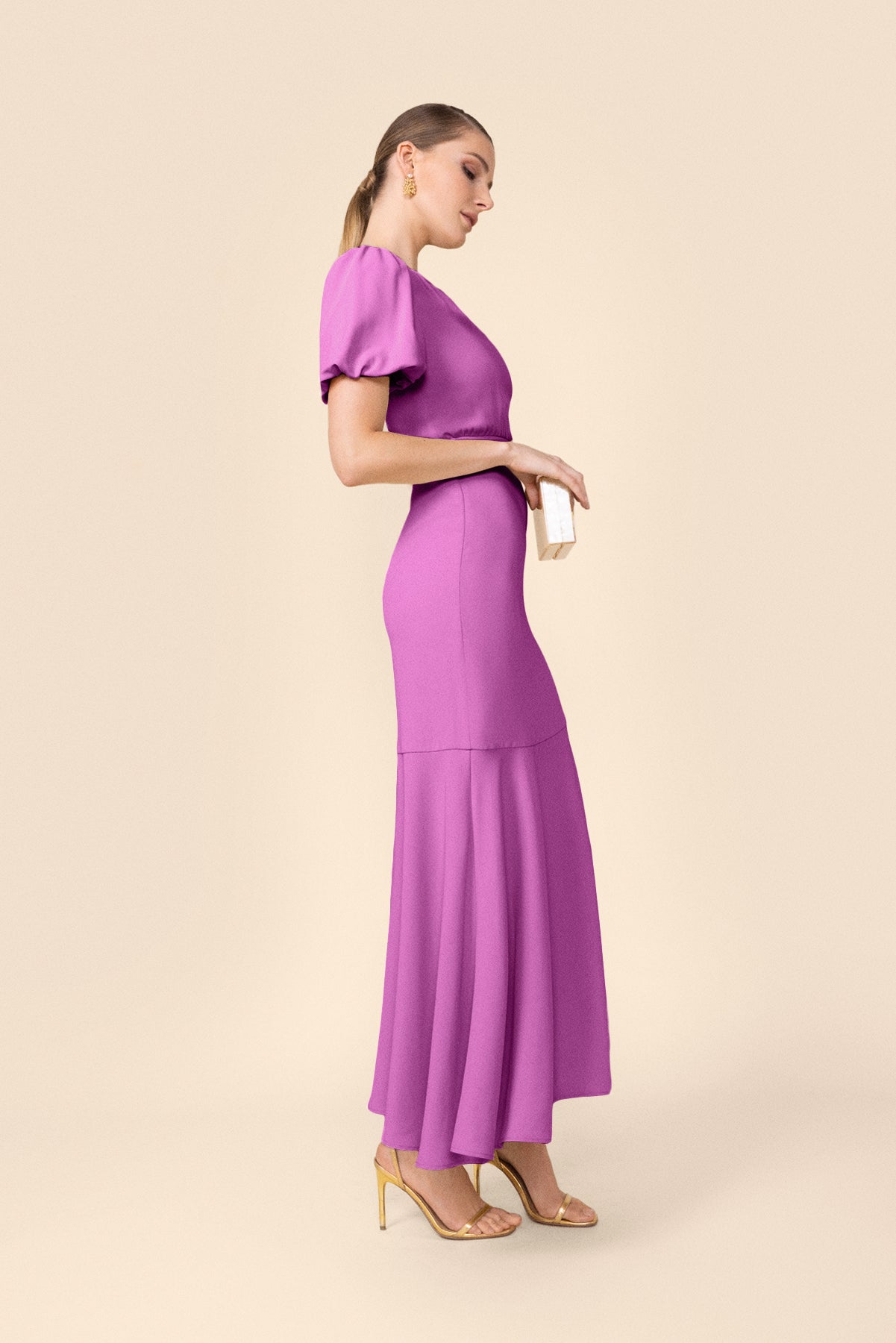 Vestido Aurora Mauve · Le Jardin ·
