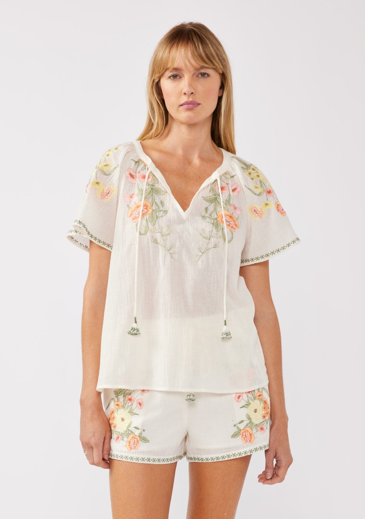 Sunlit Days Embroidered Top