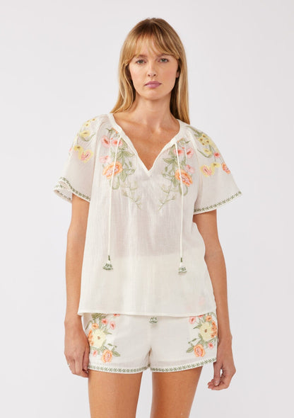 Sunlit Days Embroidered Top