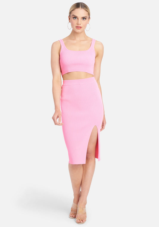 Rib Two Piece Dress