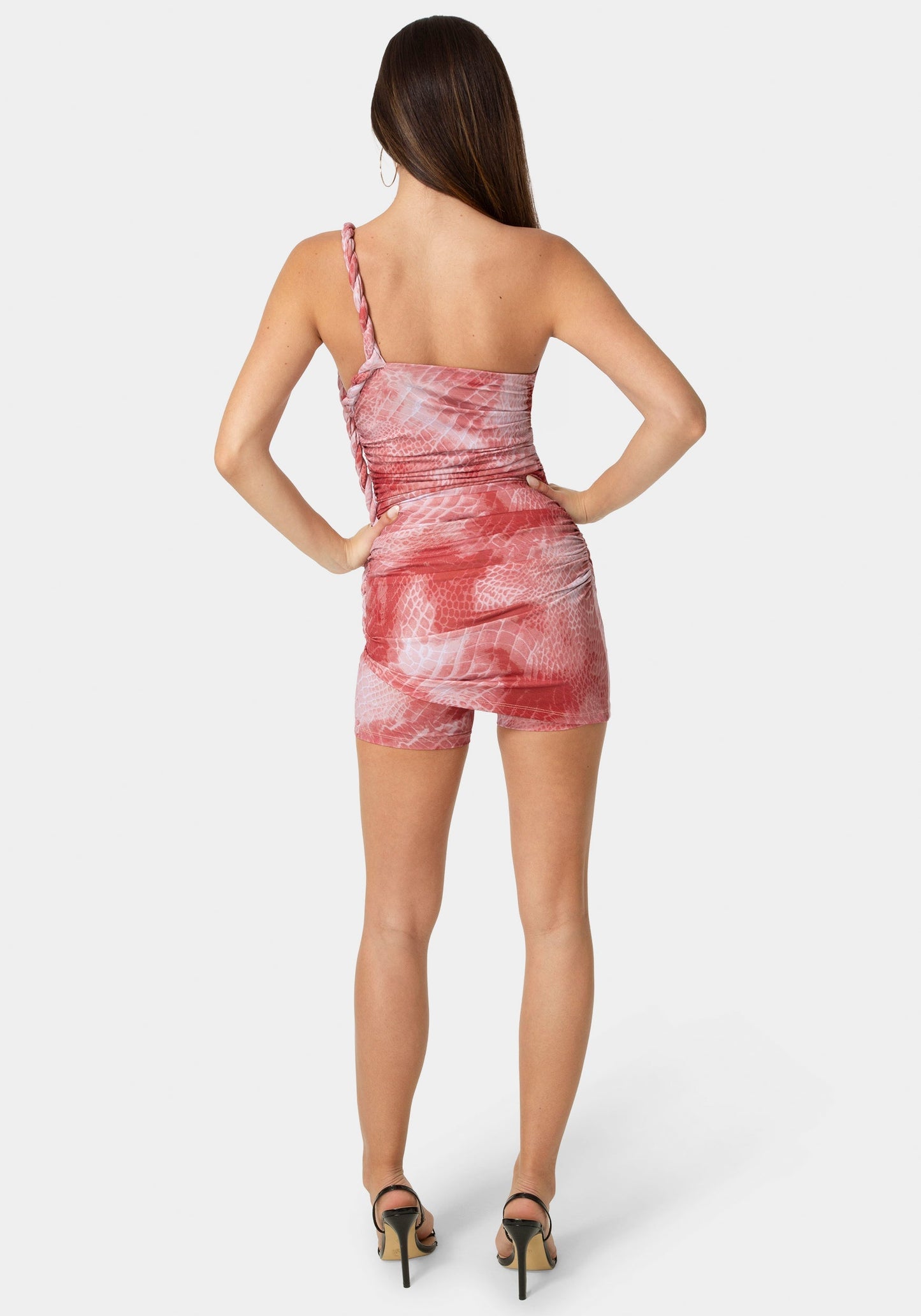 Twist Detail Mesh Romper