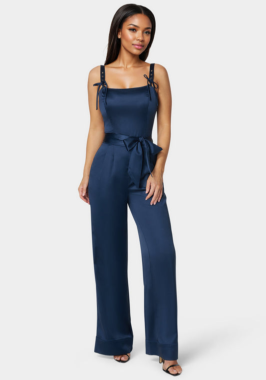 Luxe Satin Ultra Wide Leg Jumpsuit