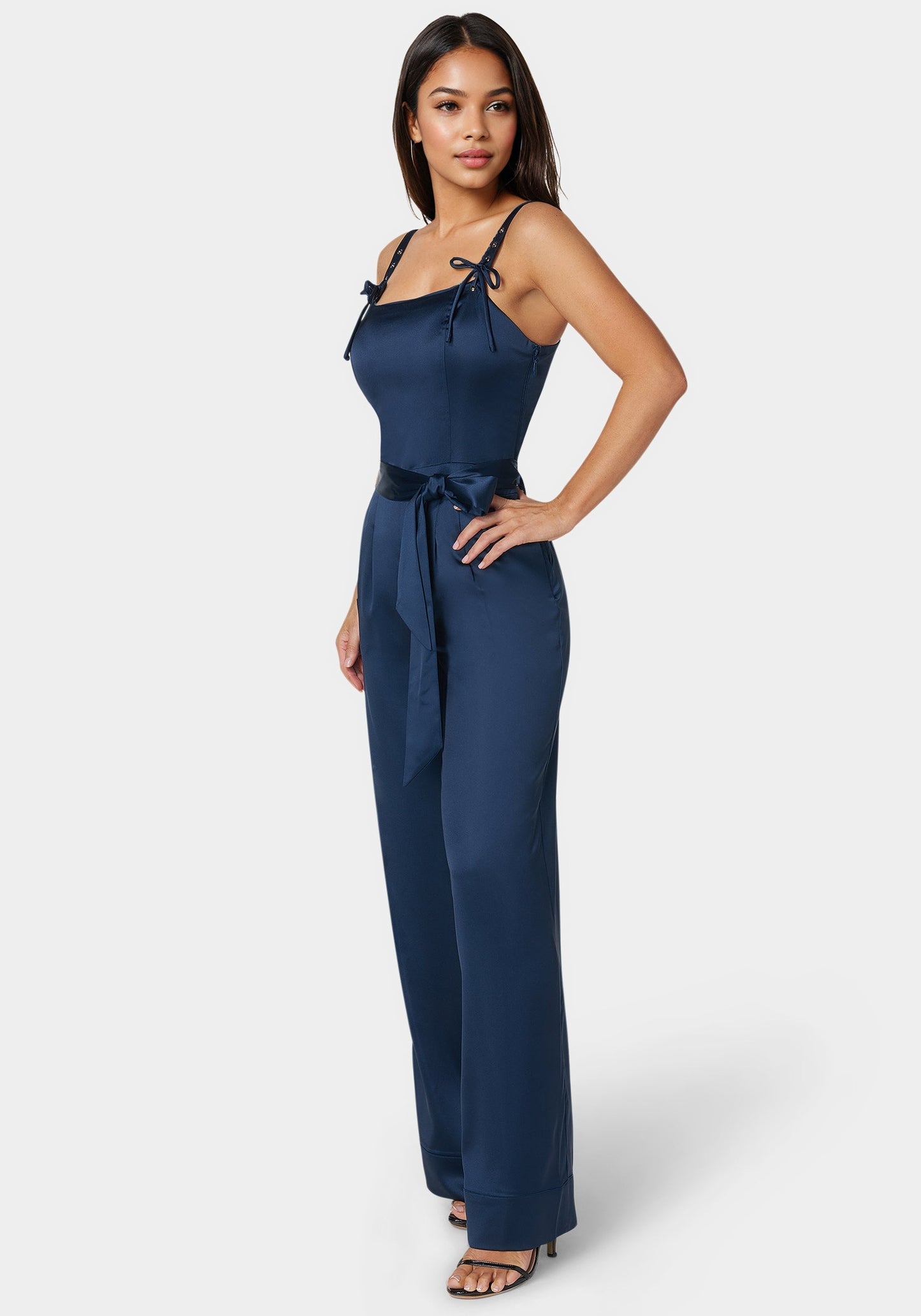 Luxe Satin Ultra Wide Leg Jumpsuit