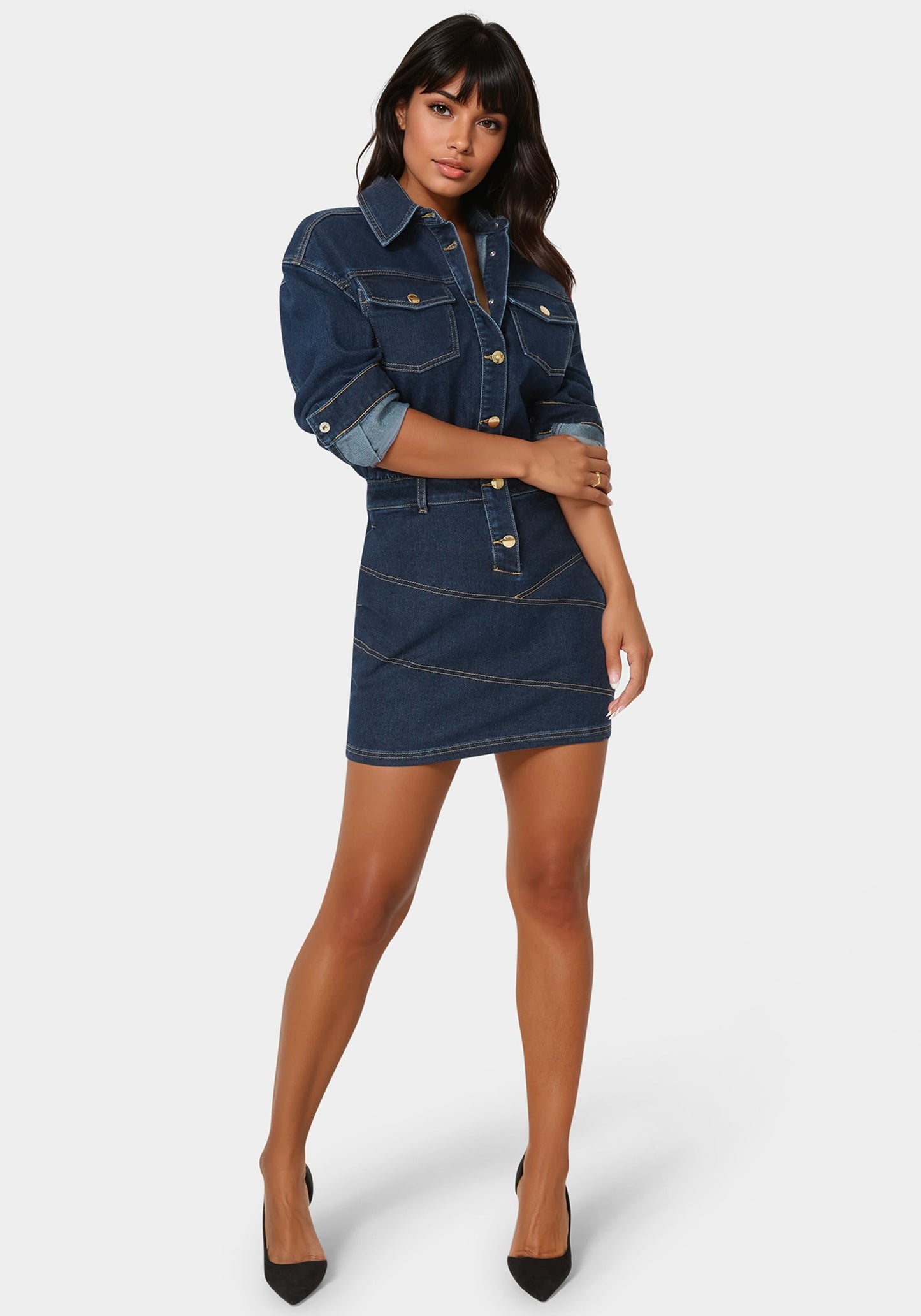 Shirt Denim Mini Dress