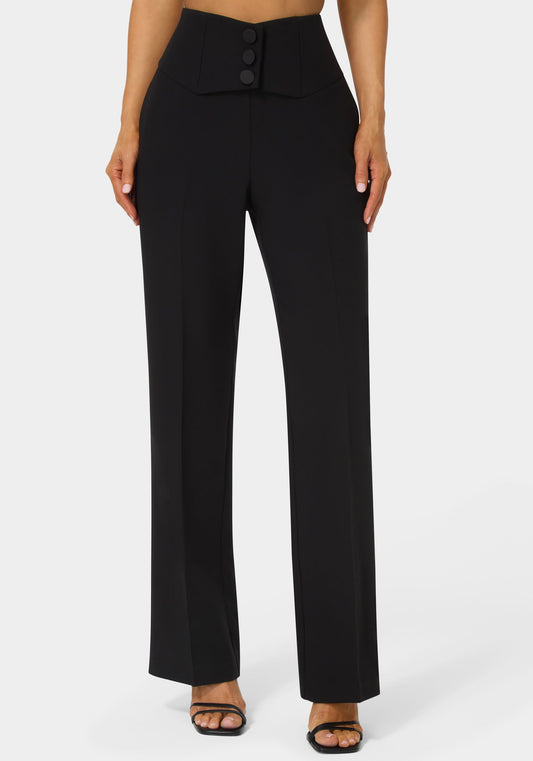 High Waist Straight Leg Pant