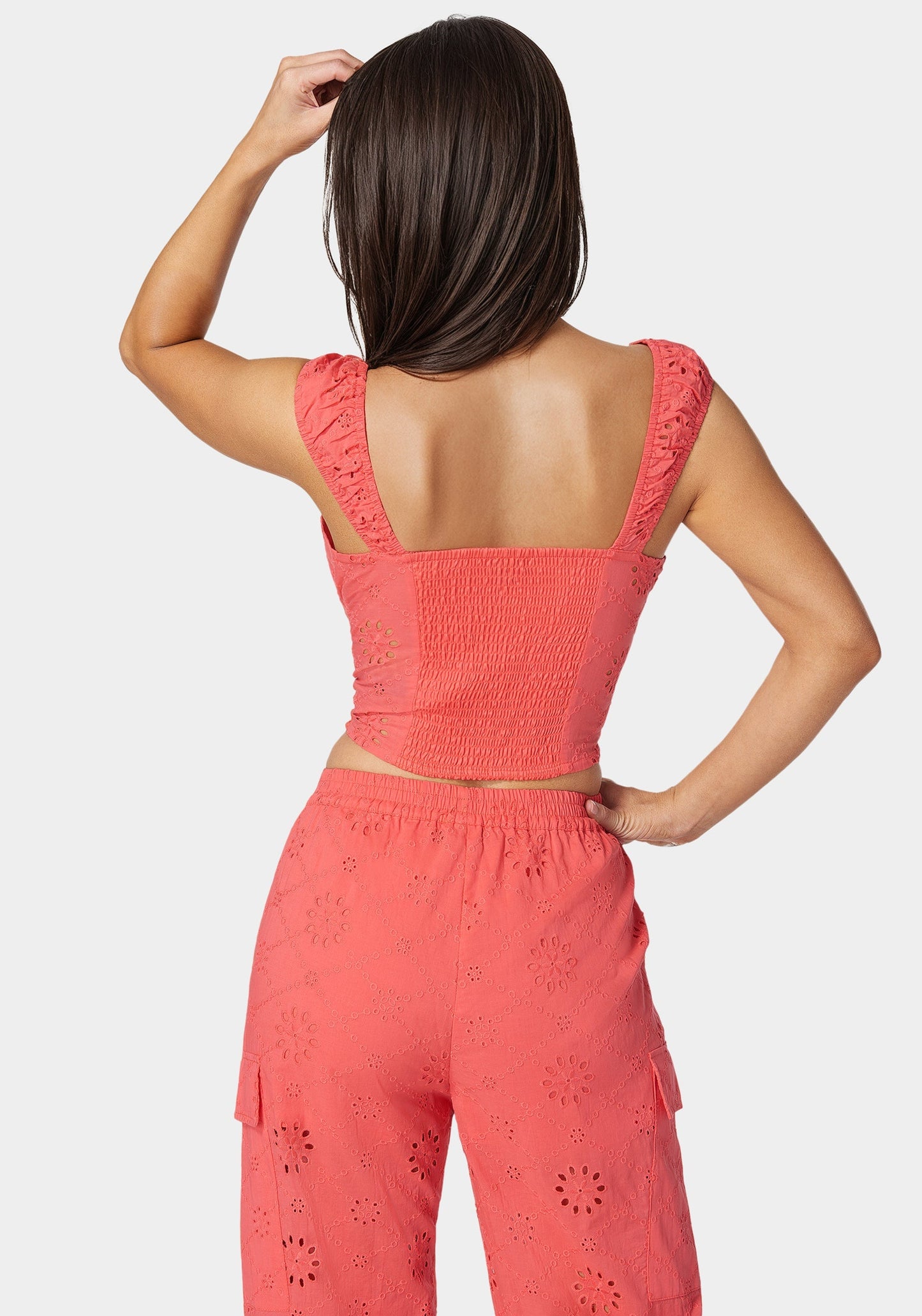 Eyelet Lace Up Corset