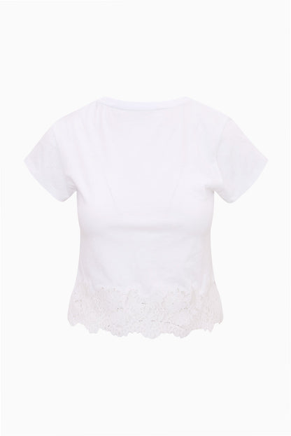 Avelina Cotton Lace Tee