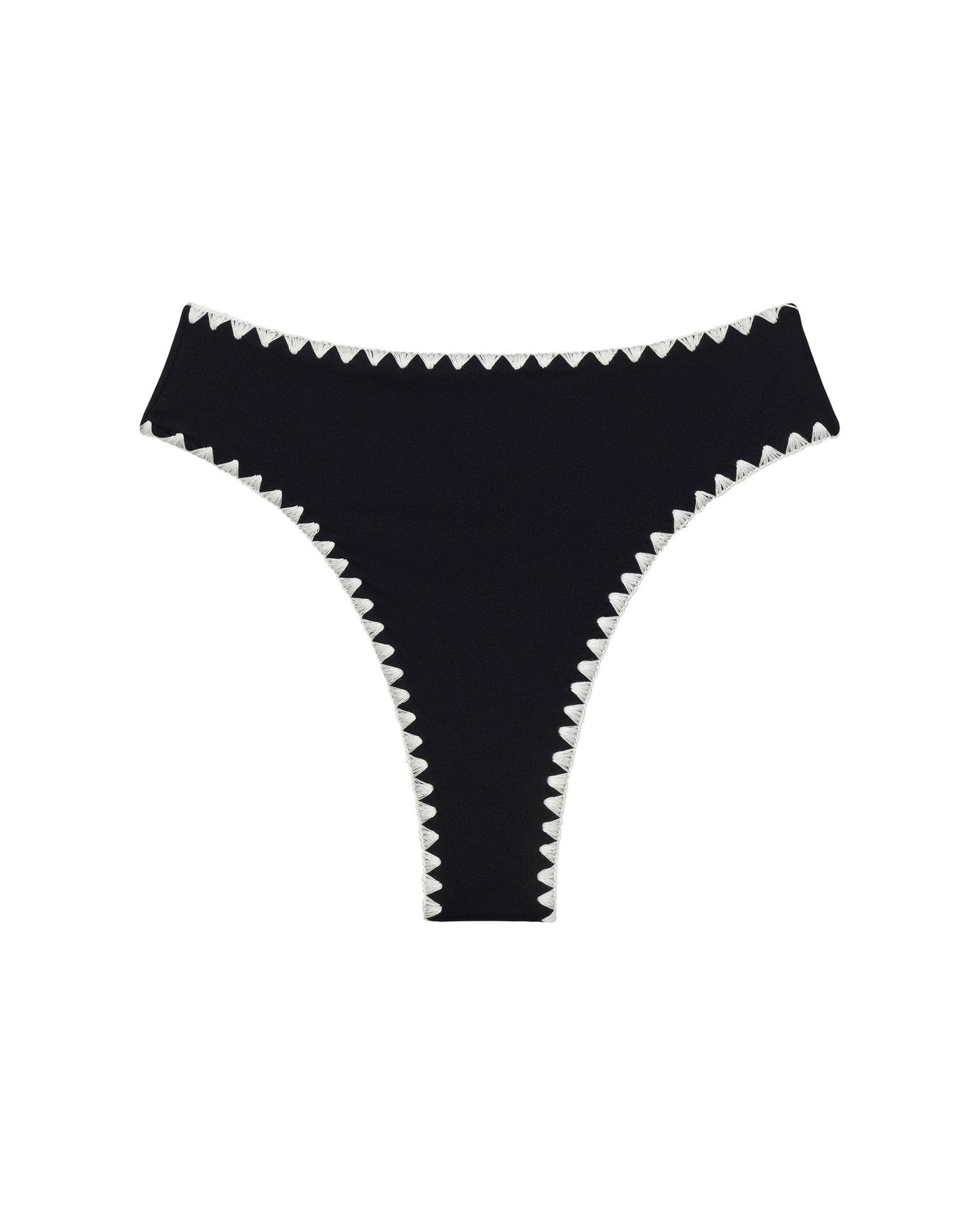 Savannah Bikini Bottom - Black-Cream