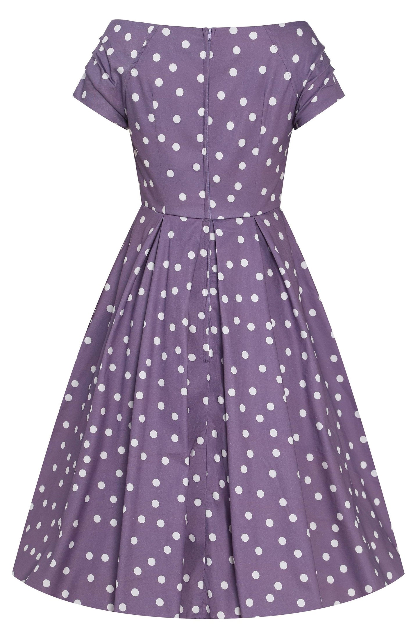 Lily Polka Dot Off Shoulder Midi Dress