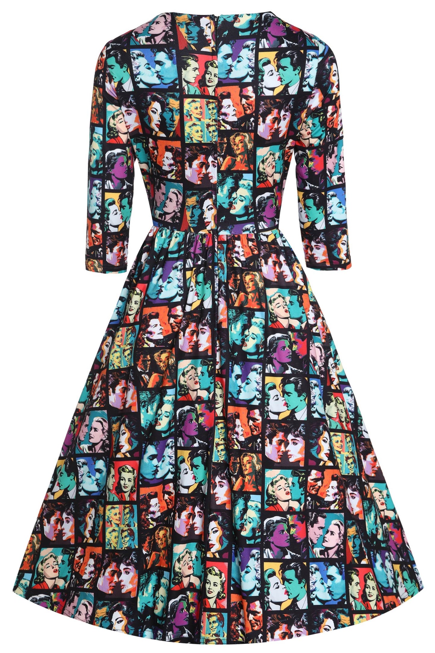 Billie 50s Romance Black Flared Dress