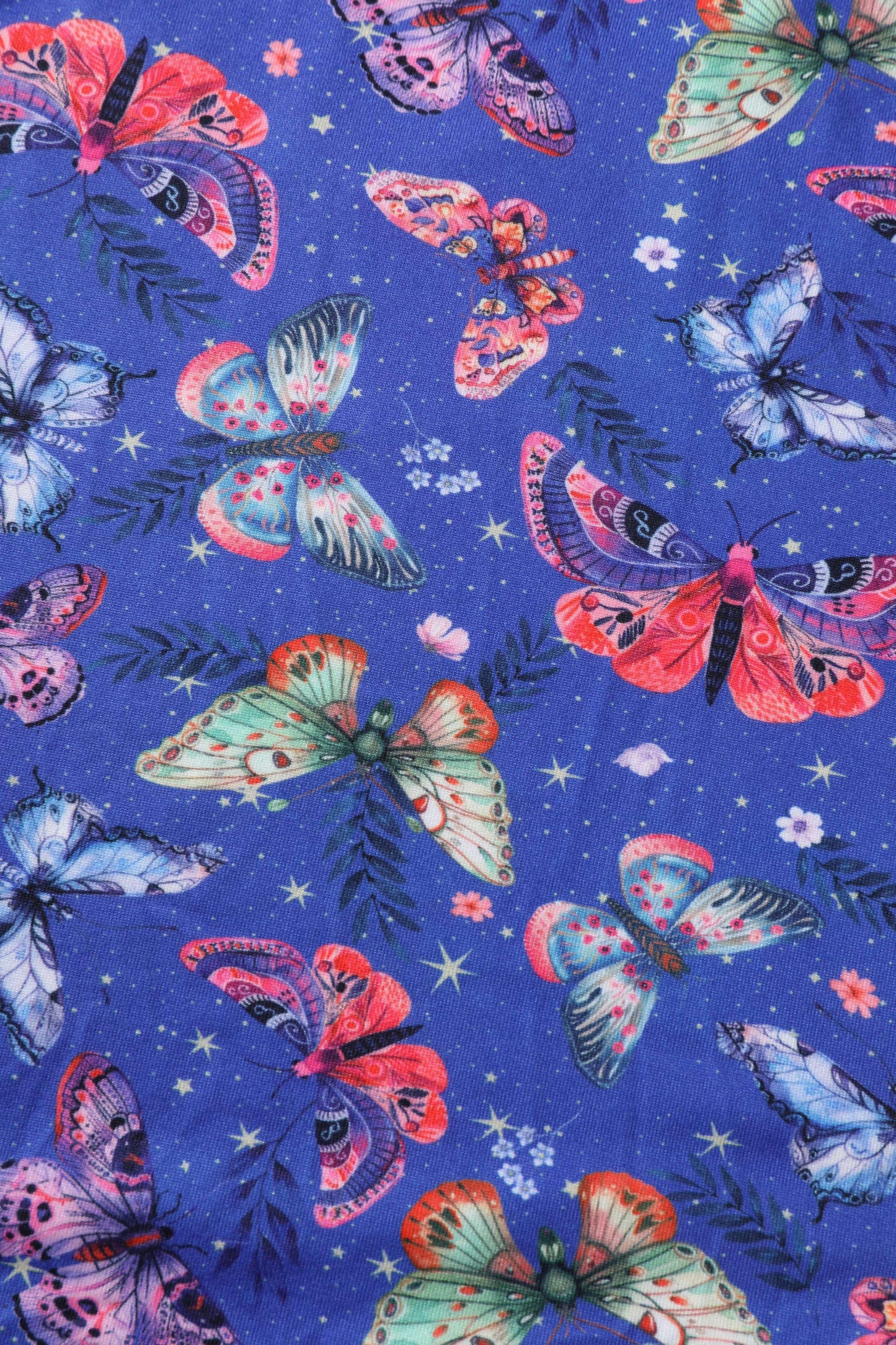 Julia Blue Butterfly Midi Dress