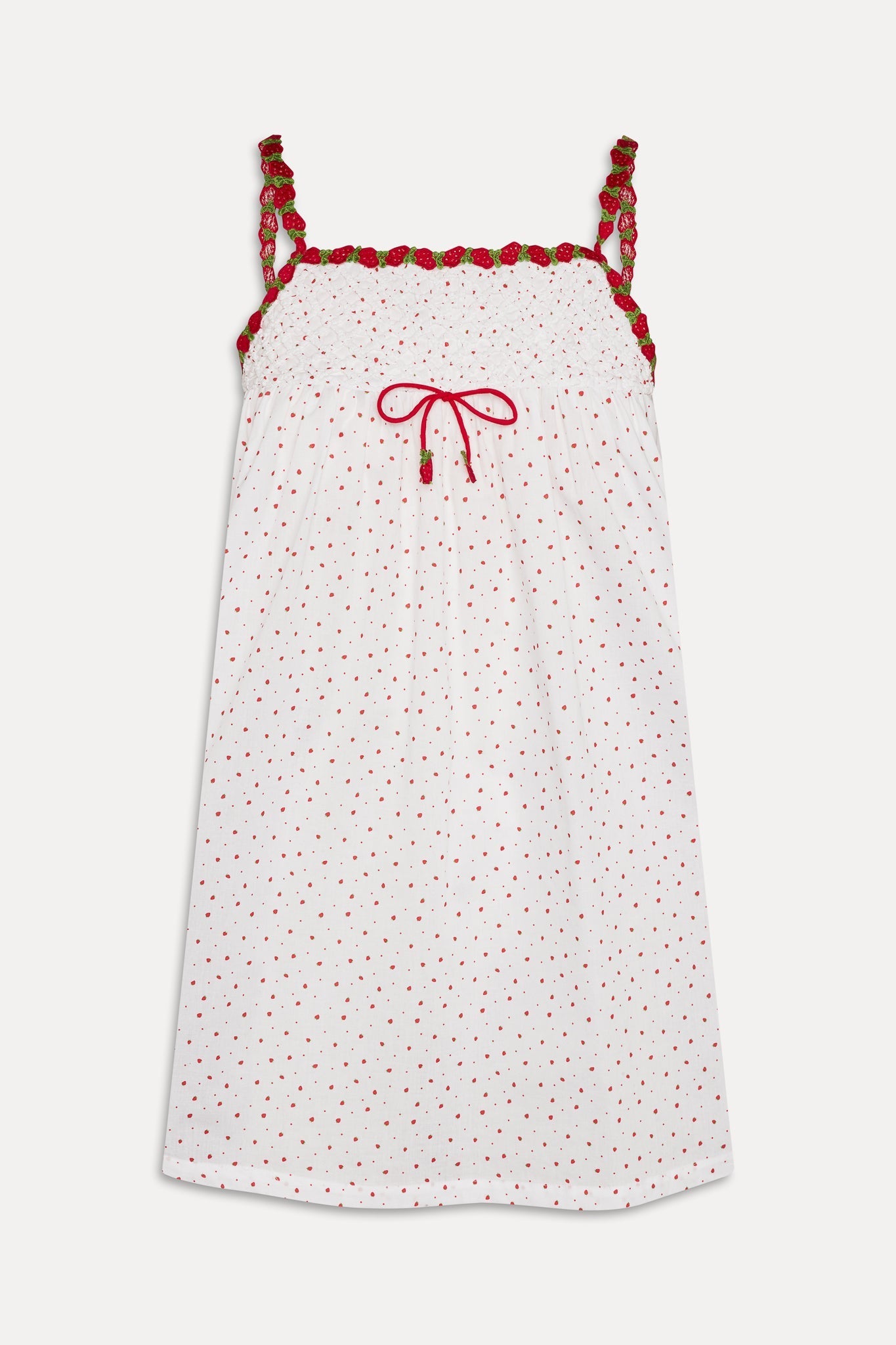 Coppola Cotton Babydoll Dress - Tiny Berry
