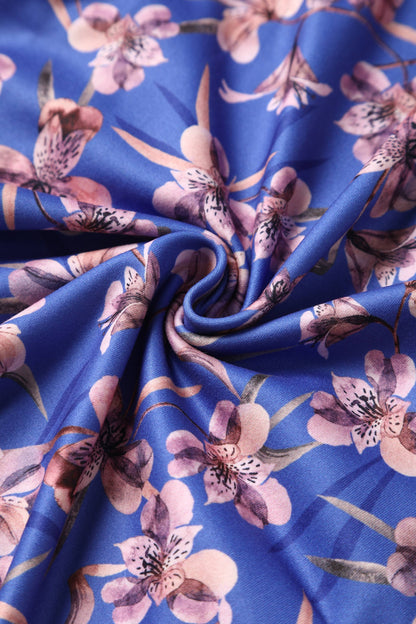 Billie Orchid Floral Long Sleeved Dress