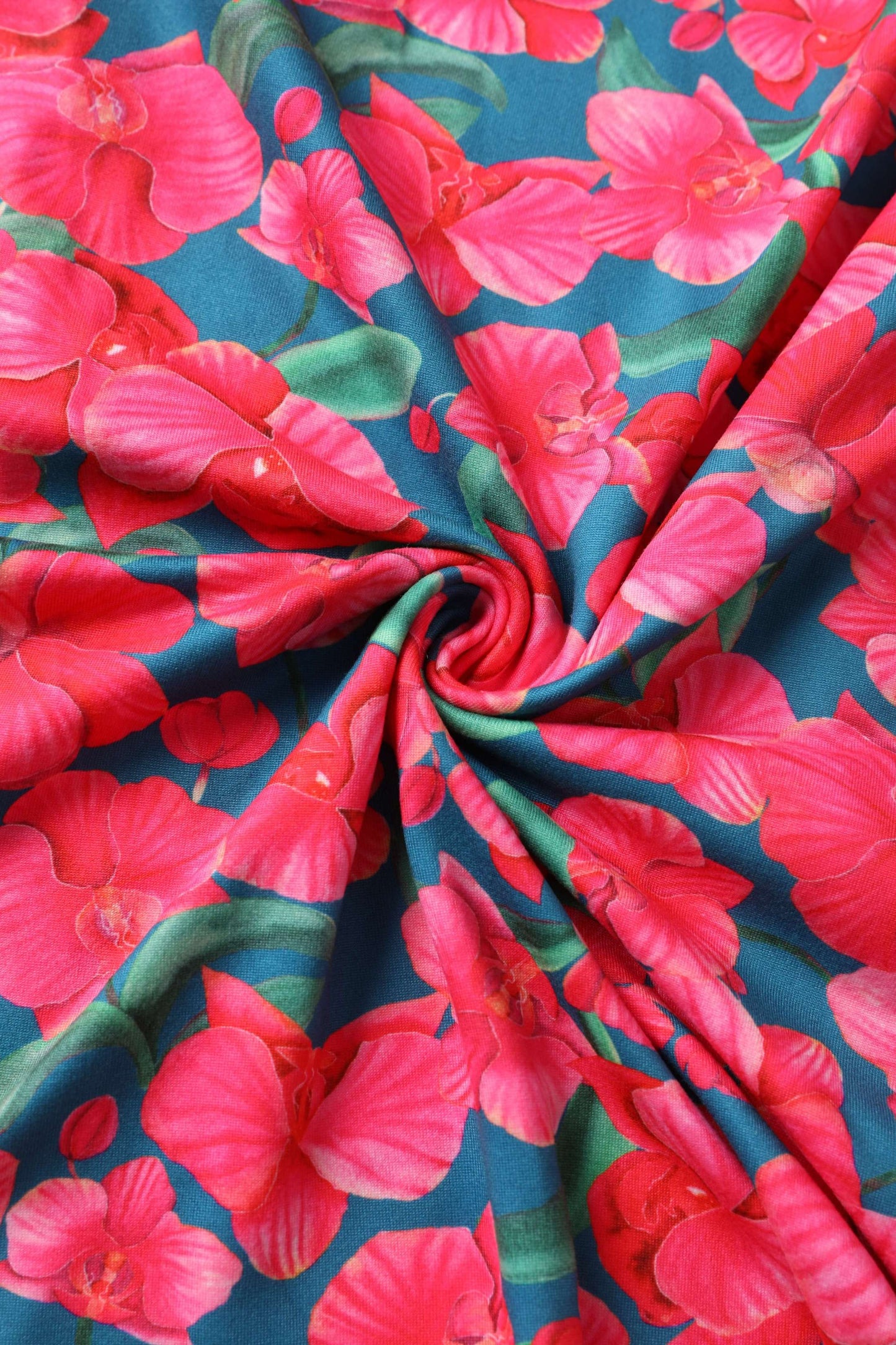 Julia Pink Orchid Midi Dress In Green