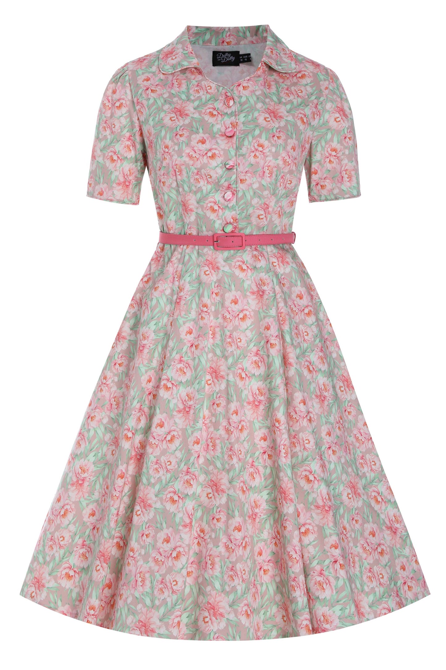 Penelope Pink Floral Shirt Dress