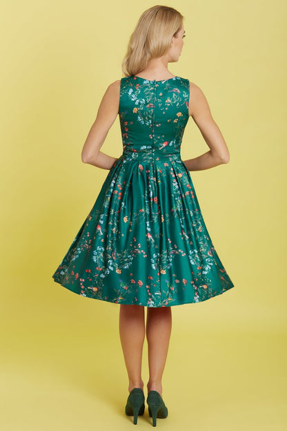 Annie Green Bird Print Dress