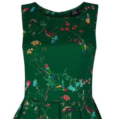 Annie Green Bird Print Dress