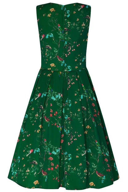 Annie Green Bird Print Dress