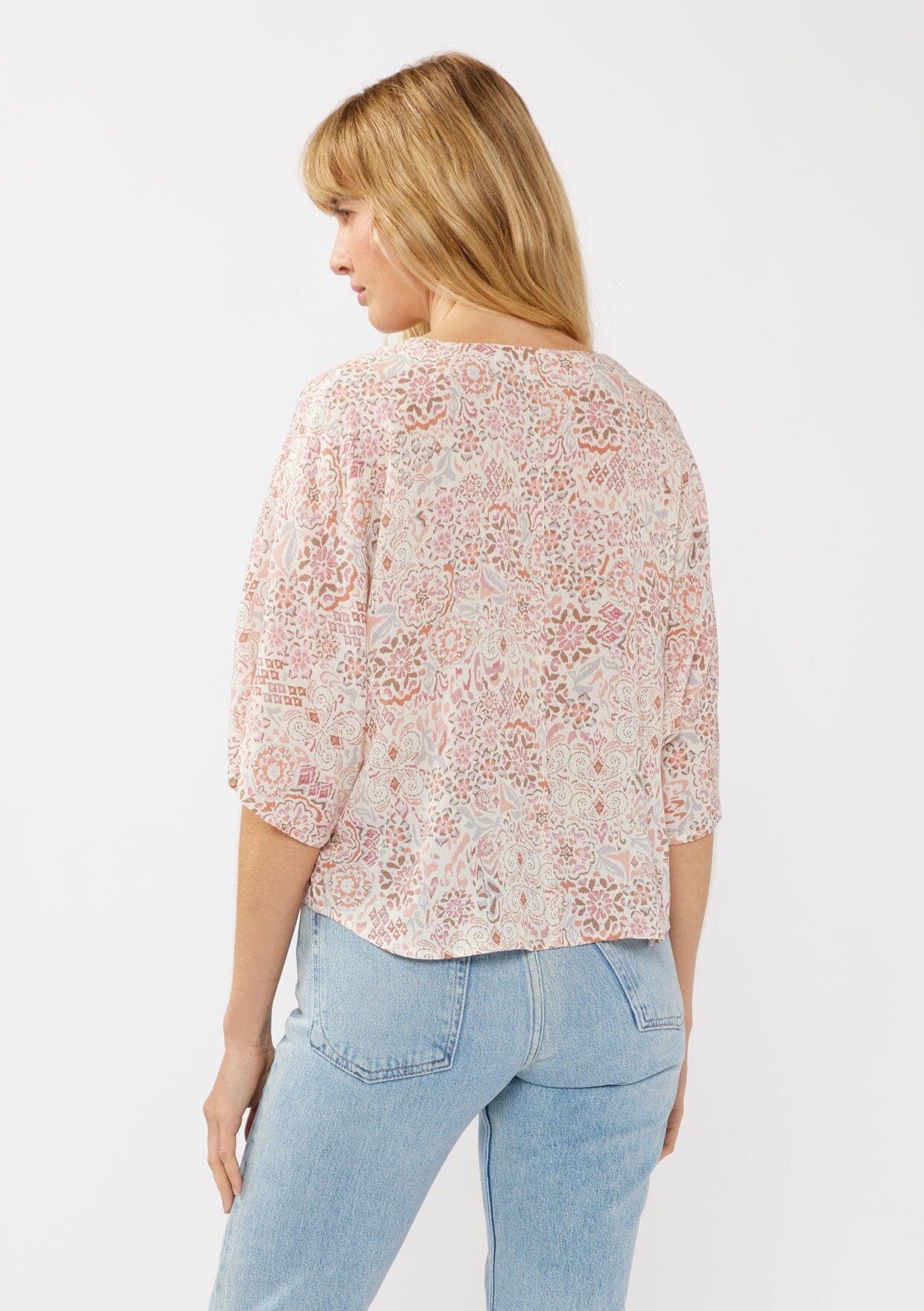 Cabana Days Tie Front Top