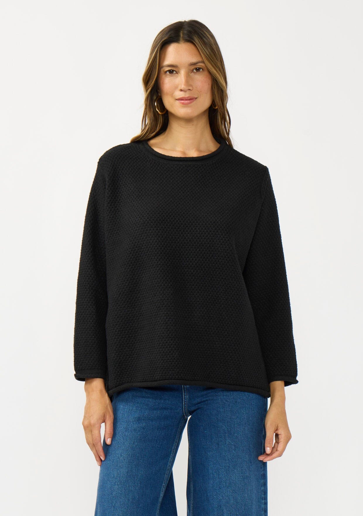 Honeycomb Rollneck Sweater