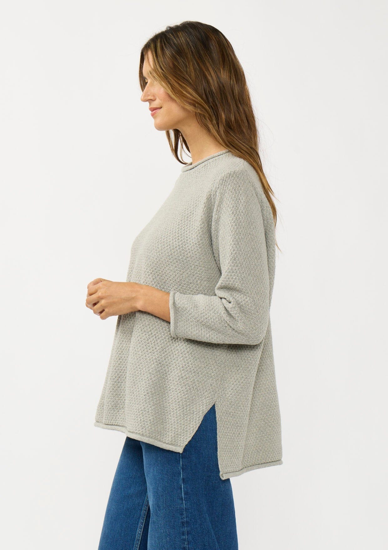 Honeycomb Rollneck Sweater