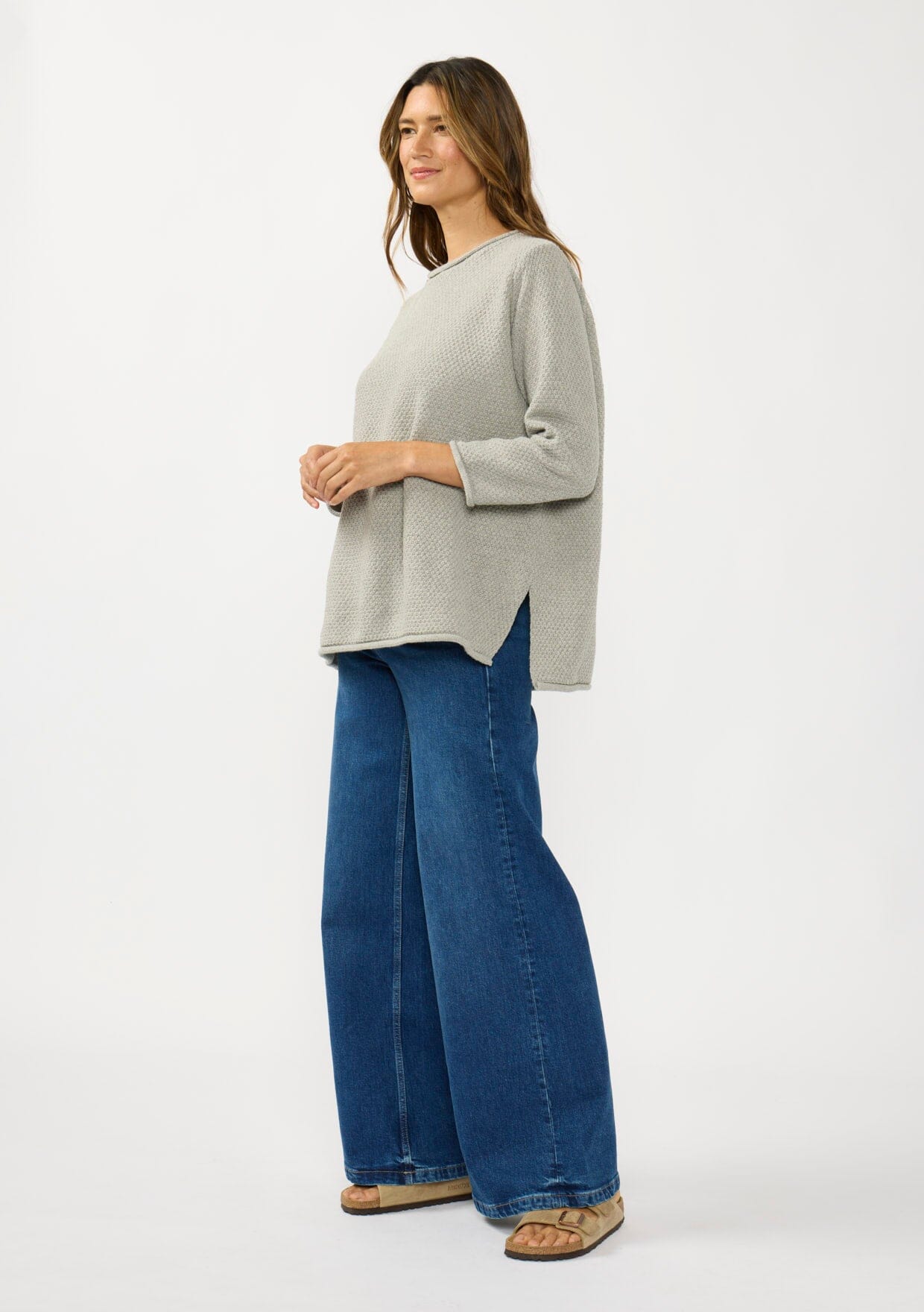 Honeycomb Rollneck Sweater