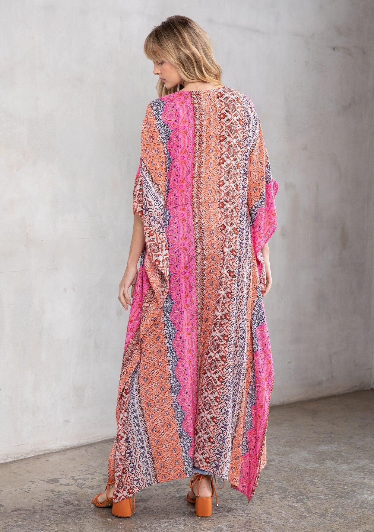 Take me to Coachella Paisley Maxi Kimono