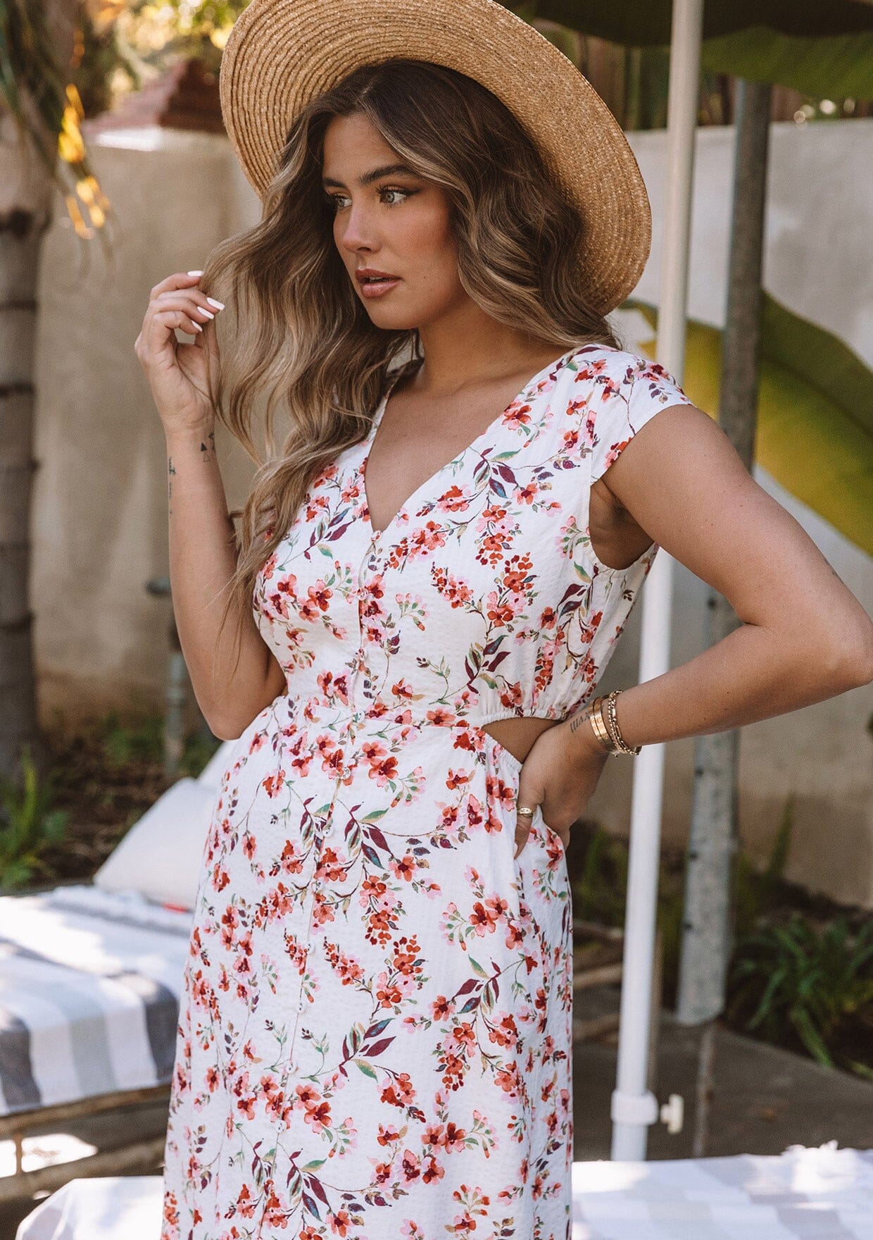 Nelly Cutout Midi Dress