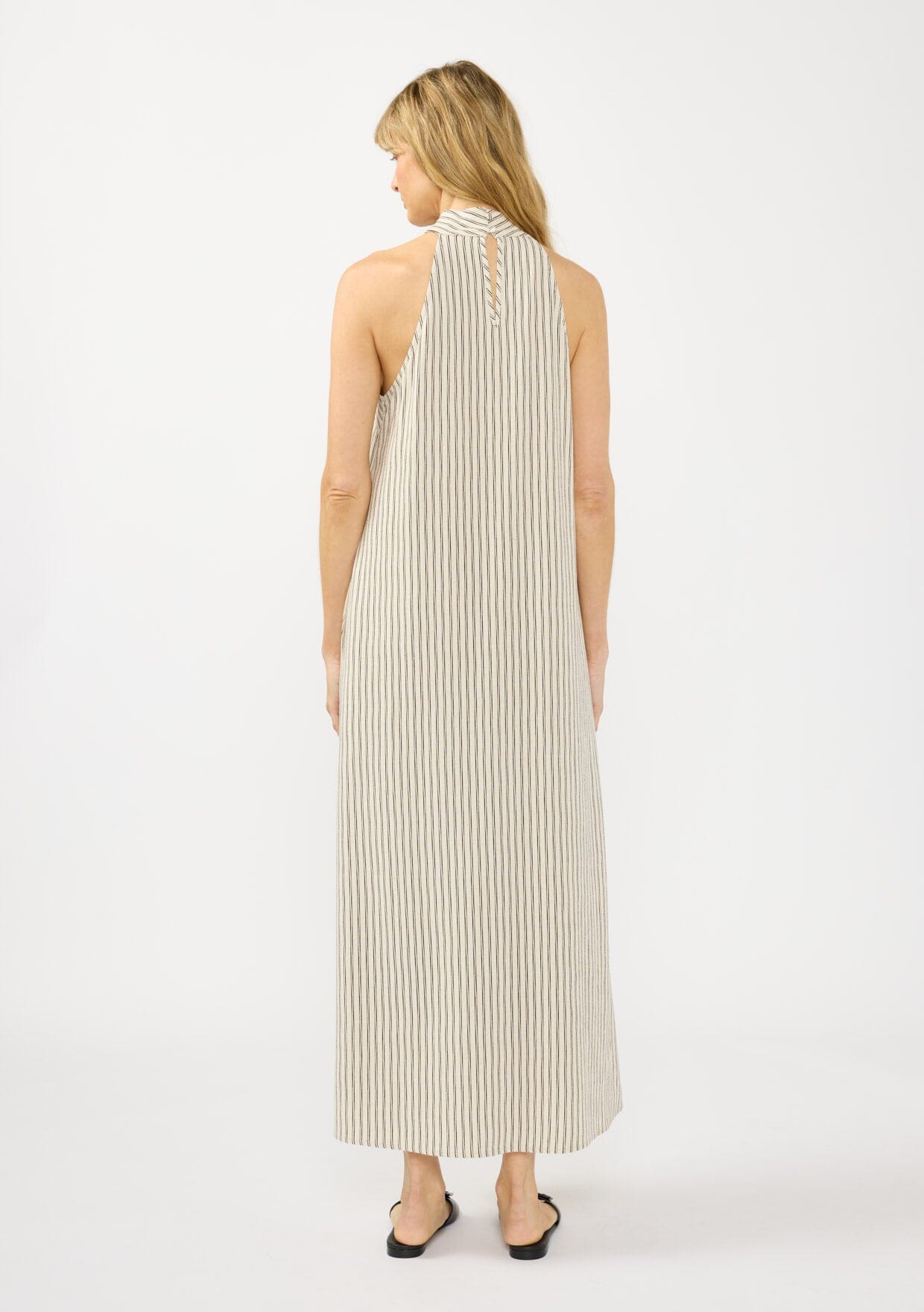 Coastal Retreat Striped Maxi Dress