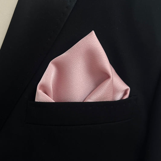 Antique Rose Satin Pocket Square