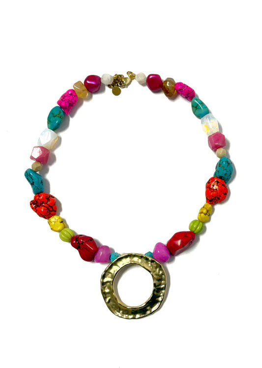 Adams Beaded Pendant Necklace