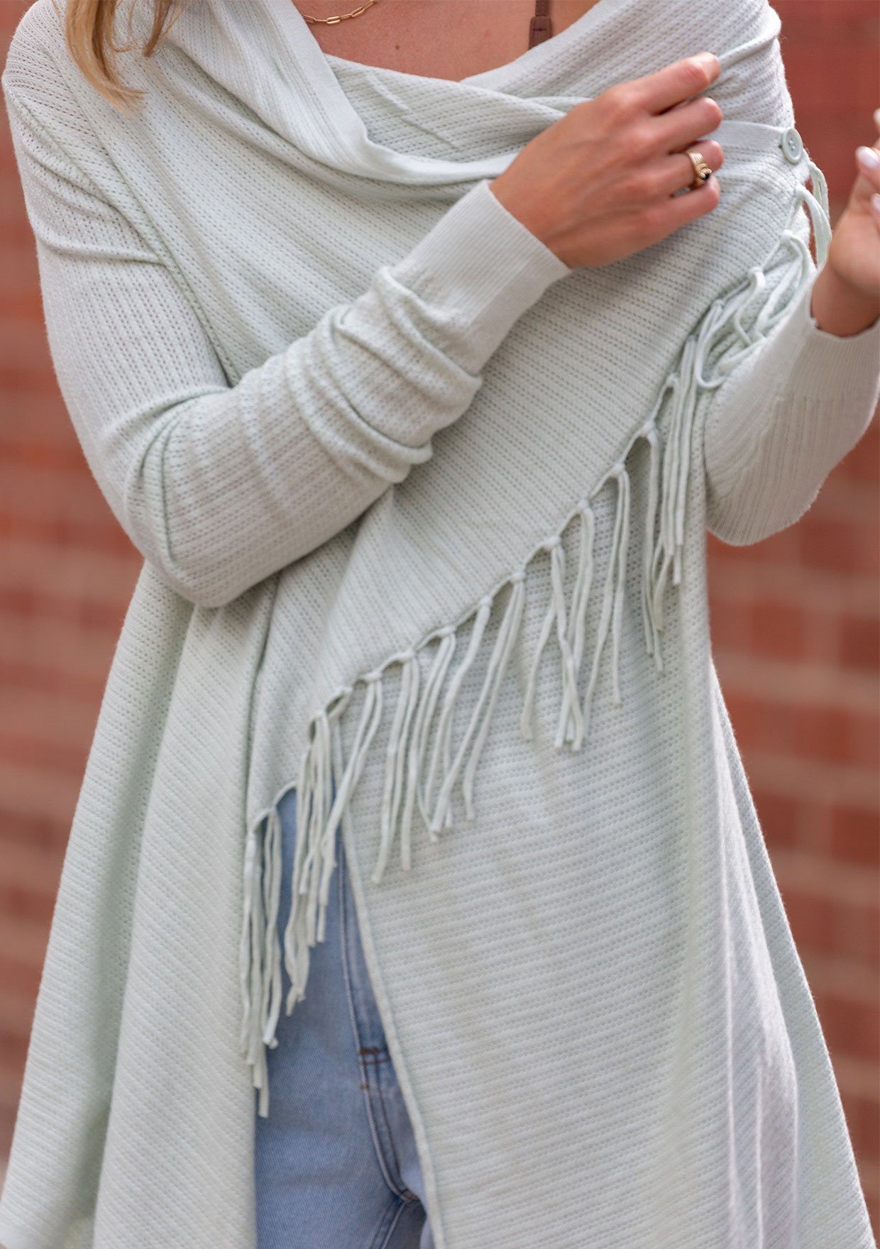 Carys Pointelle Knit Sweater