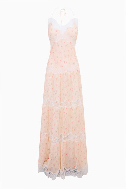 Kieva Floral Cotton-Silk Maxi Dress