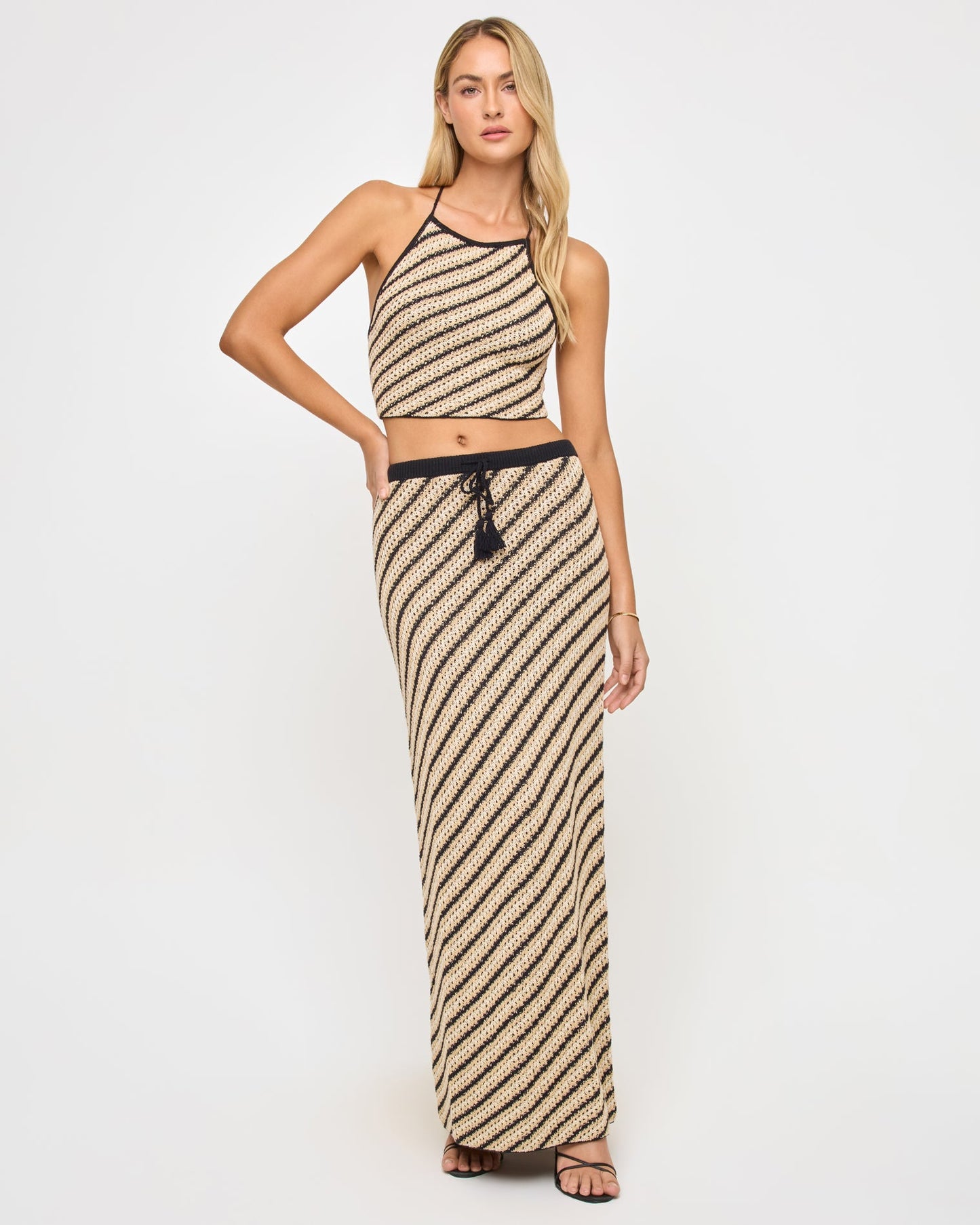 La Bianca Skirt - Tip the Scales Stripe