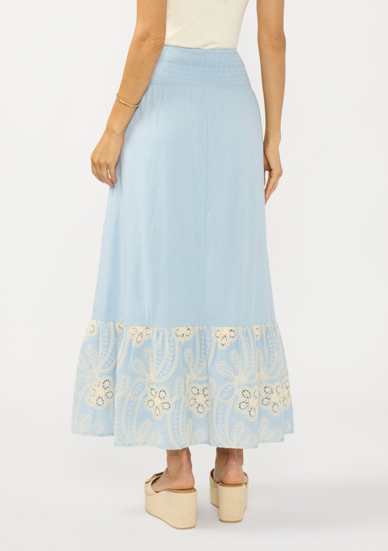 Addy Embroidered Maxi Skirt