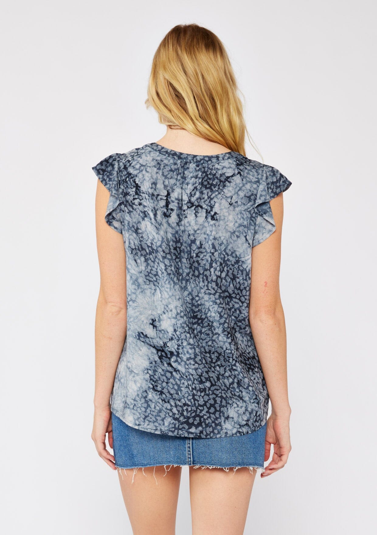 Wild Sky Ruffle Top
