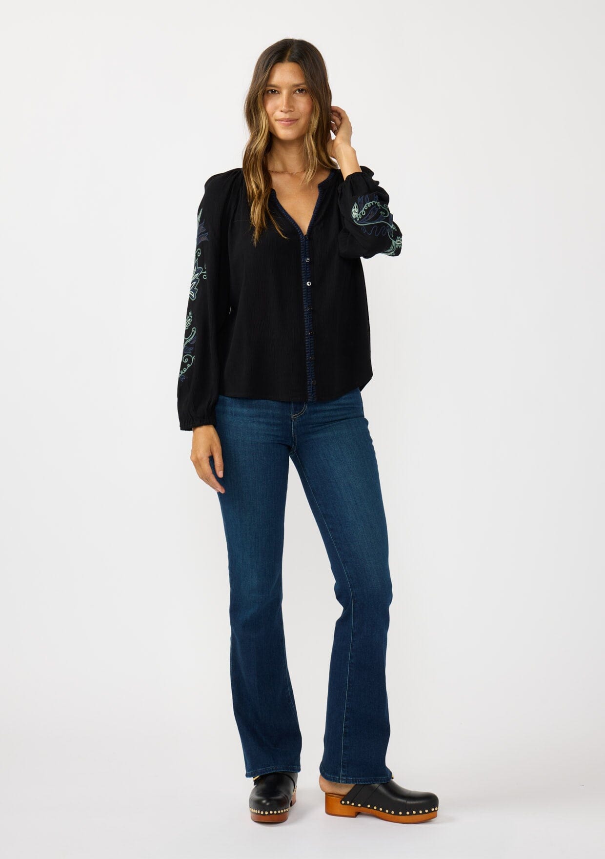 Lenora Embroidered Blouse