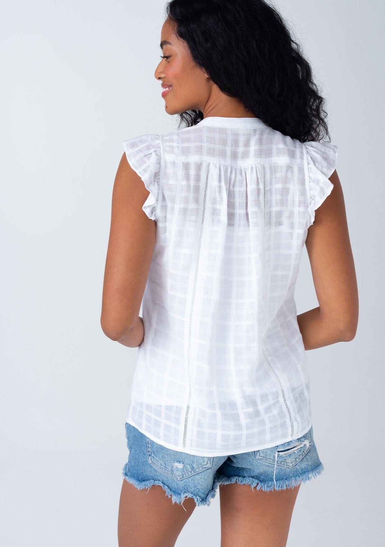 Nicolette Flutter Sleeve Top