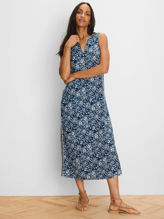Shibori Lilies Cora Dress