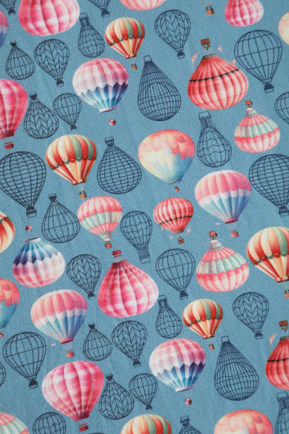 Matilda Hot Air Balloon Wrap Dress In Blue