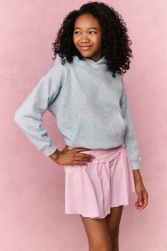 Tween Gingham Shanonly Active Skort