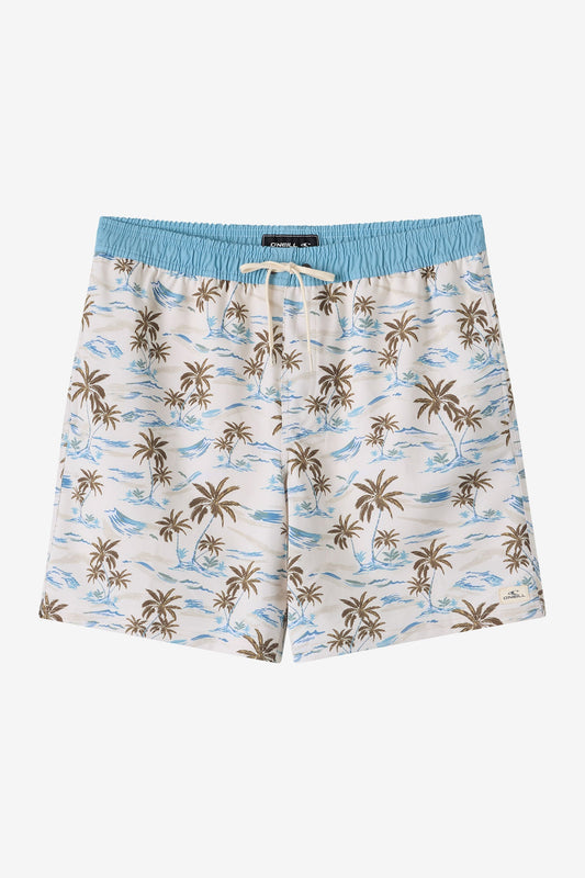 Hermosa Elastic Waist Lined 17" Swim Trunks