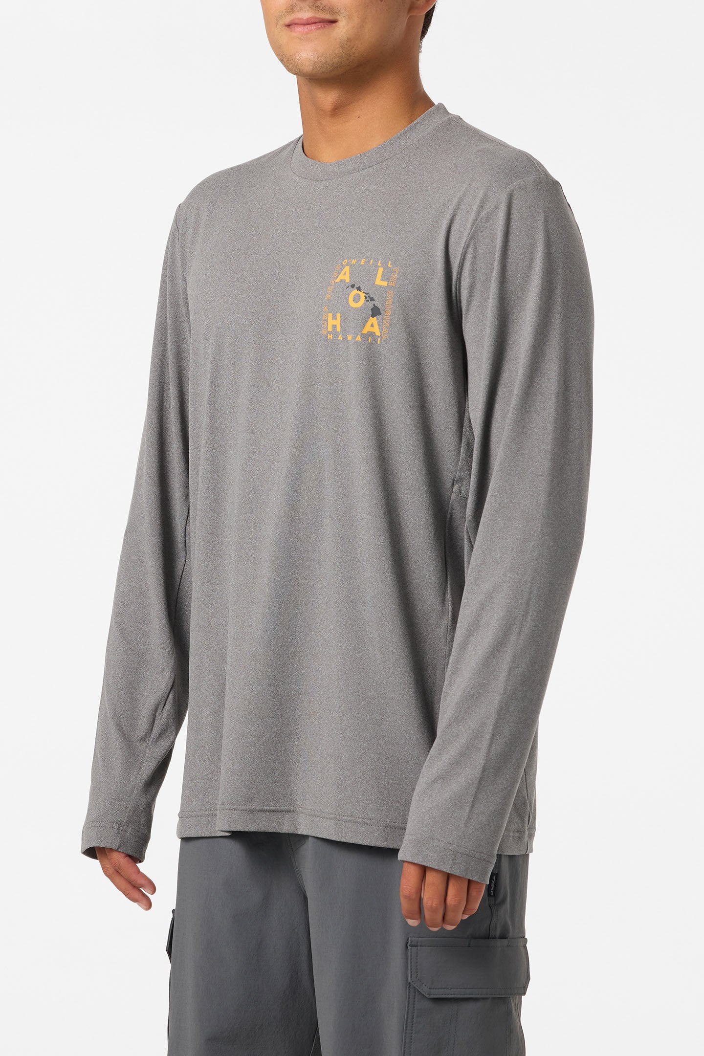 Hawaii Layout UPF Long Sleeve Standard Fit Tee