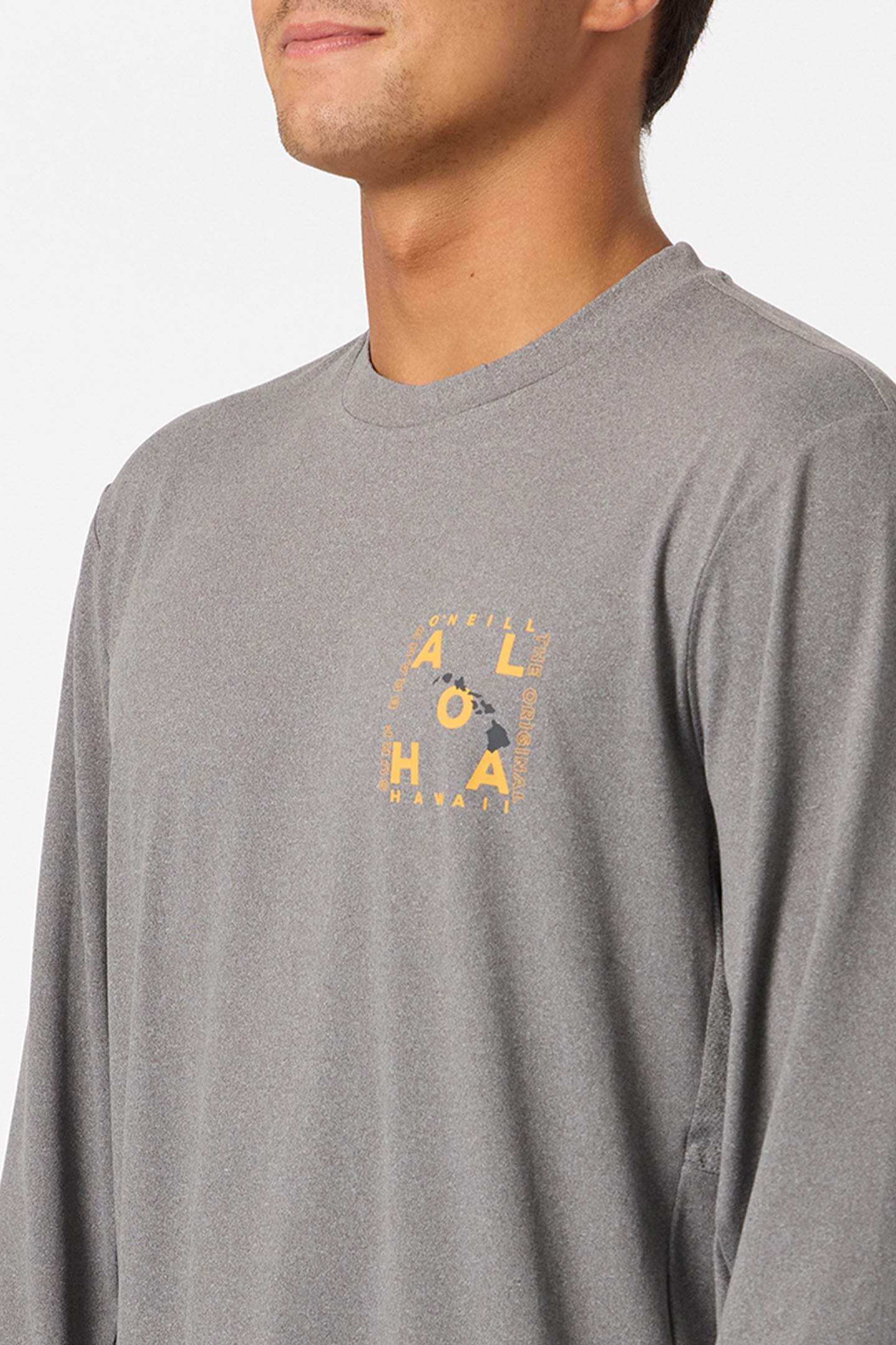 Hawaii Layout UPF Long Sleeve Standard Fit Tee