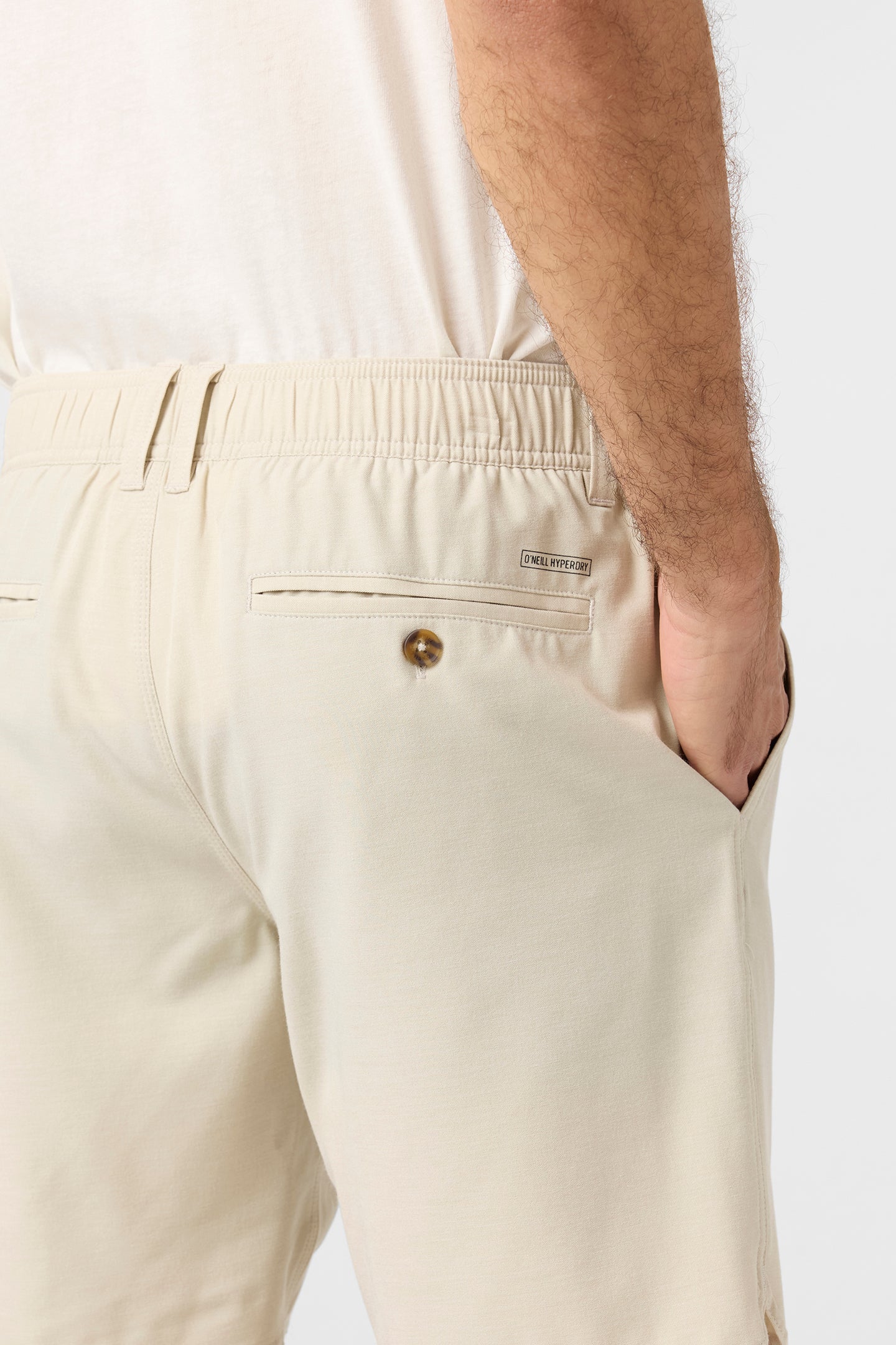 Reserve Light Check Scallop Elastic Waist 18" Hybrid Shorts